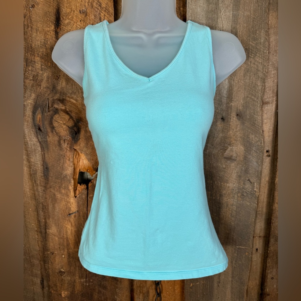 Las Olas Turquoise Sleeveless Top - size small